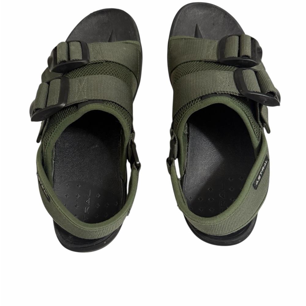 Olive Green Men's Sandals with Adjustable Straps